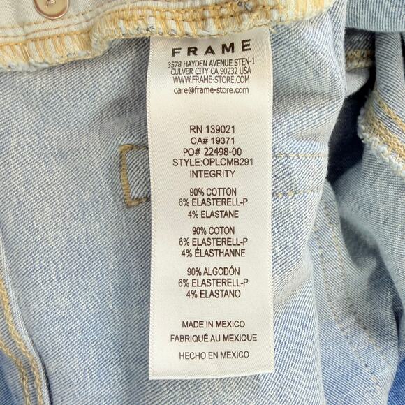 Frame Women's‎ Integrity Light Blue Wash Denim Crop Jeans Size 31 - Picture 5 of 9